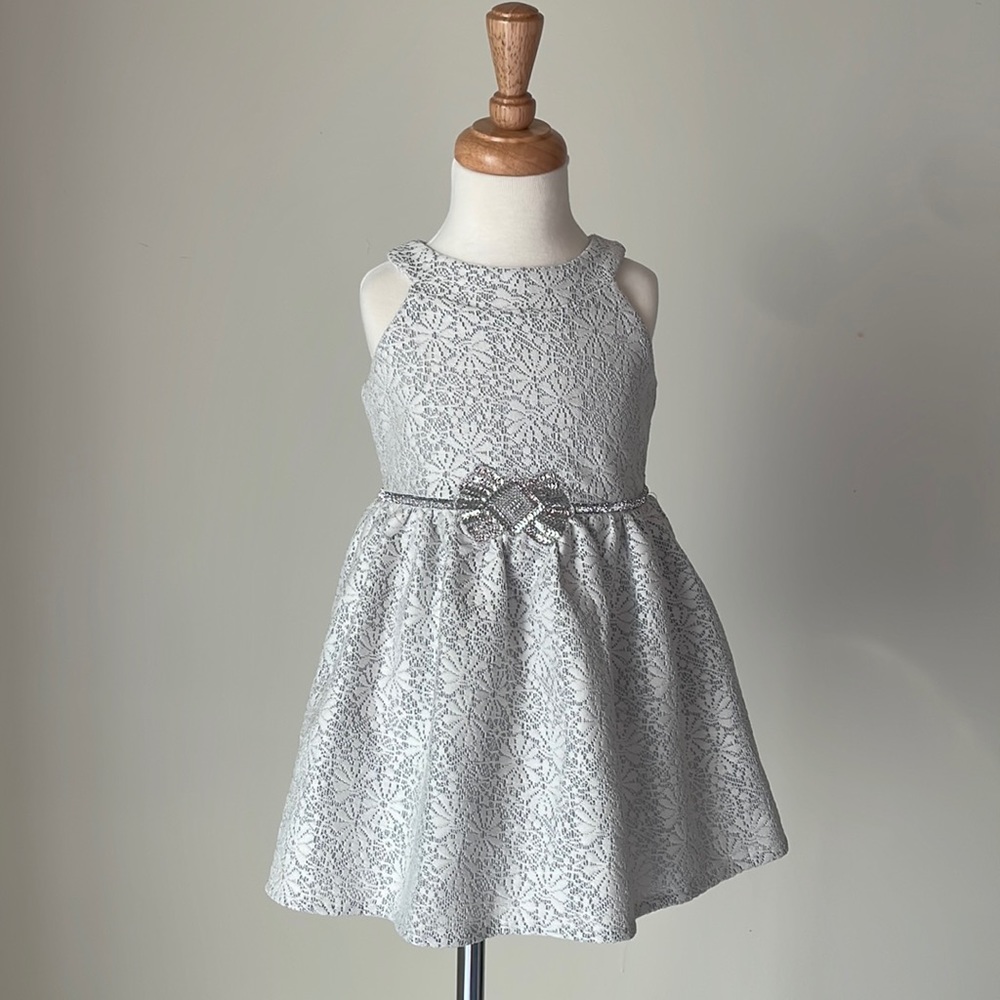 Marmellata: Silver Girls Dress Size 4M.